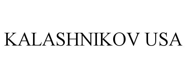 Trademark Logo KALASHNIKOV USA