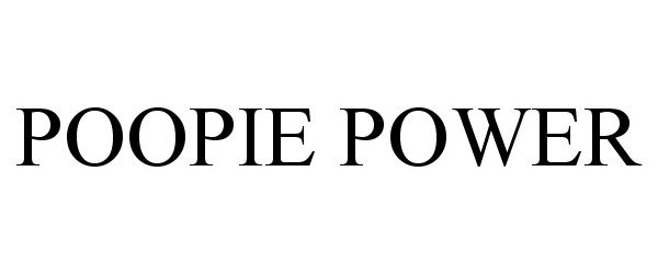 Trademark Logo POOPIE POWER