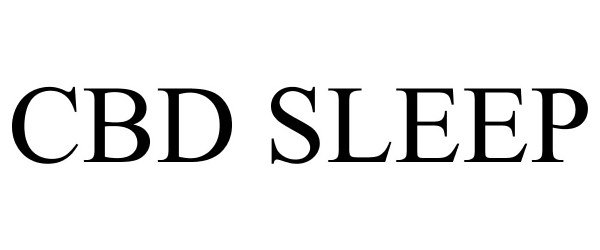 Trademark Logo CBD SLEEP
