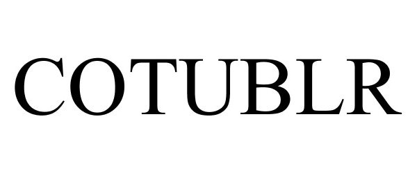 Trademark Logo COTUBLR