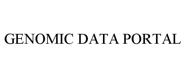Trademark Logo GENOMIC DATA PORTAL
