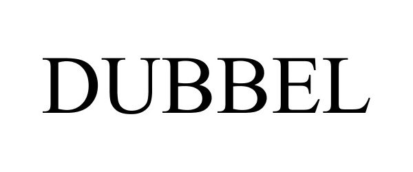Trademark Logo DUBBEL