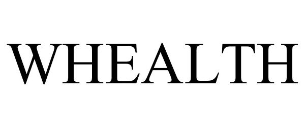 Trademark Logo WHEALTH
