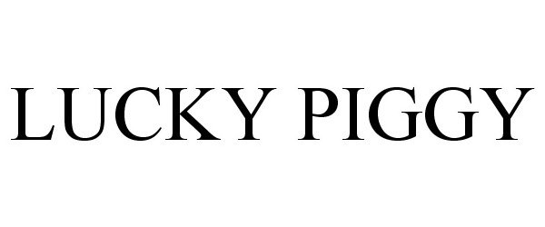 Trademark Logo LUCKY PIGGY