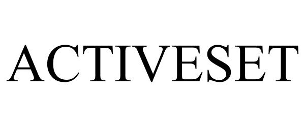 Trademark Logo ACTIVESET