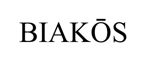 Trademark Logo BIAKOS