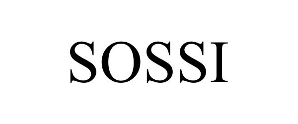 Trademark Logo SOSSI
