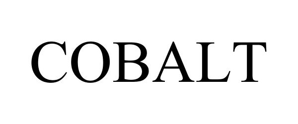 Trademark Logo COBALT