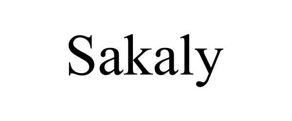 Trademark Logo SAKALY