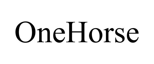 Trademark Logo ONEHORSE