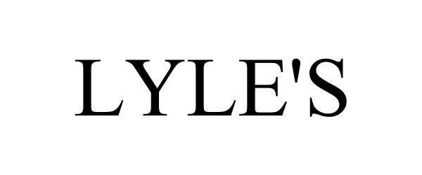 Trademark Logo LYLE'S