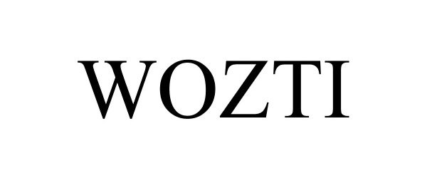 Trademark Logo WOZTI