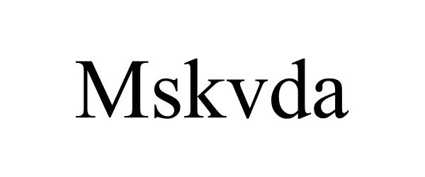 Trademark Logo MSKVDA