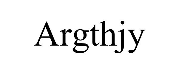 Trademark Logo ARGTHJY