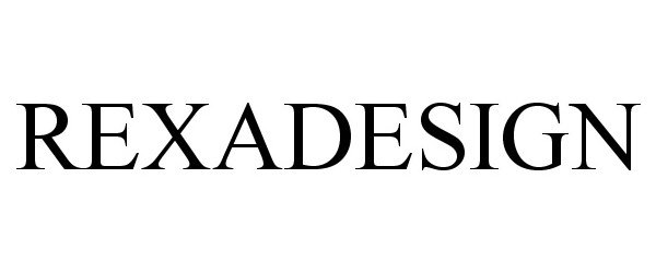 Trademark Logo REXADESIGN