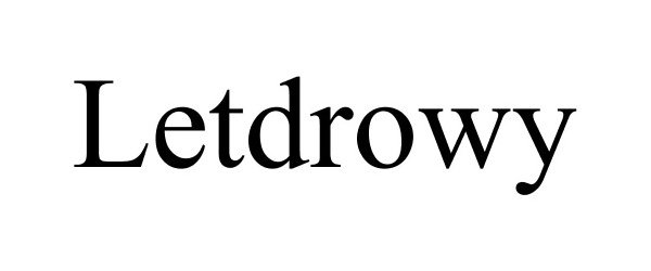 Trademark Logo LETDROWY