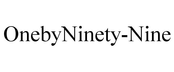 Trademark Logo ONEBYNINETY-NINE