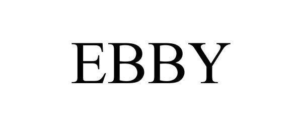 Trademark Logo EBBY