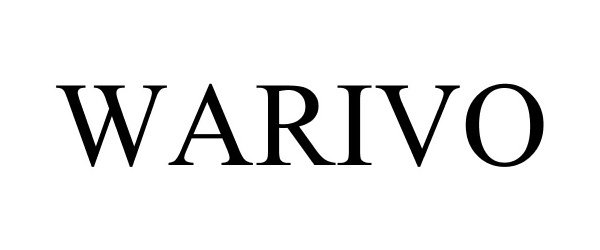 Trademark Logo WARIVO