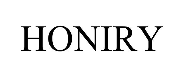 Trademark Logo HONIRY