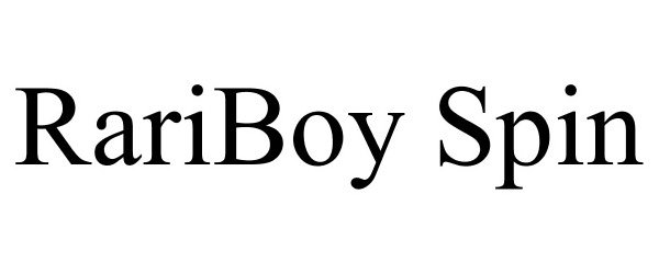 Trademark Logo RARIBOY SPIN