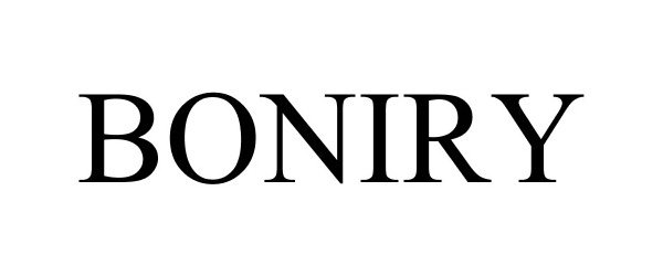 Trademark Logo BONIRY