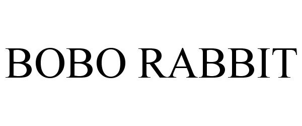Trademark Logo BOBO RABBIT
