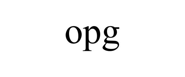 Trademark Logo OPG