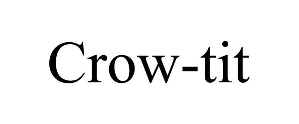 Trademark Logo CROW-TIT