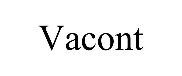 Trademark Logo VACONT