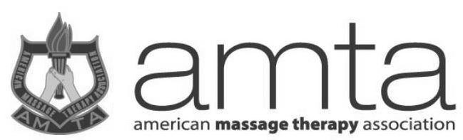 Trademark Logo AMERICAN MASSAGE THERAPY ASSOCIATION AMTA AMTA AMERICAN MASSAGE THERAPY ASSOCIATION