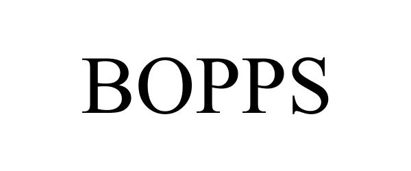 Trademark Logo BOPPS