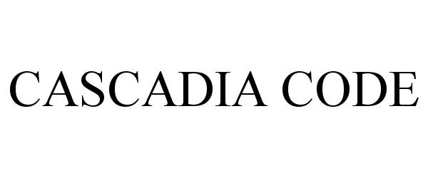 Trademark Logo CASCADIA CODE