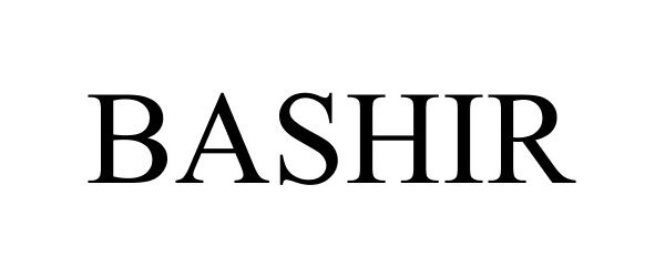 Trademark Logo BASHIR