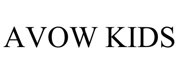 Trademark Logo AVOW KIDS