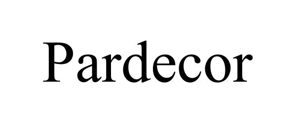 Trademark Logo PARDECOR