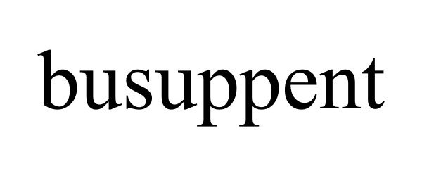 Trademark Logo BUSUPPENT