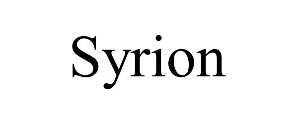 Trademark Logo SYRION