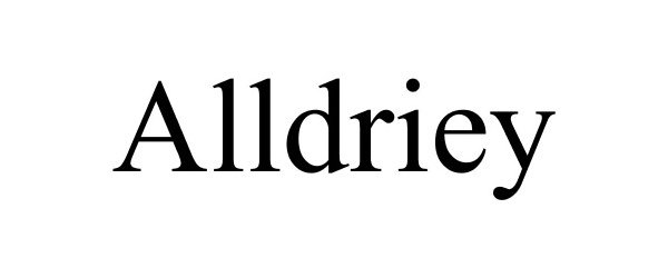 Trademark Logo ALLDRIEY