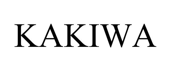 Trademark Logo KAKIWA
