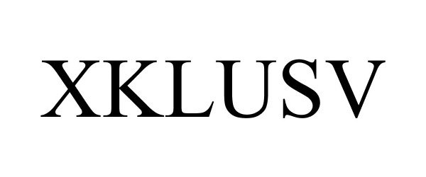 Trademark Logo XKLUSV