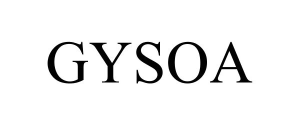 Trademark Logo GYSOA