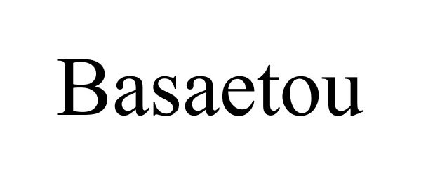 Trademark Logo BASAETOU