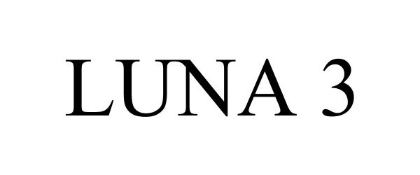 Trademark Logo LUNA 3