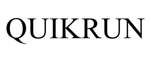 Trademark Logo QUIKRUN