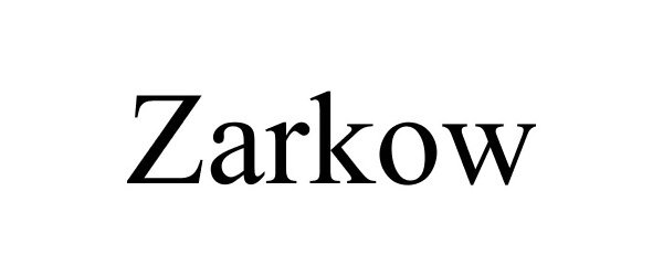 Trademark Logo ZARKOW
