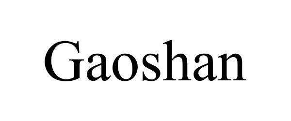 Trademark Logo GAOSHAN