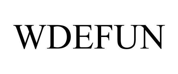 Trademark Logo WDEFUN