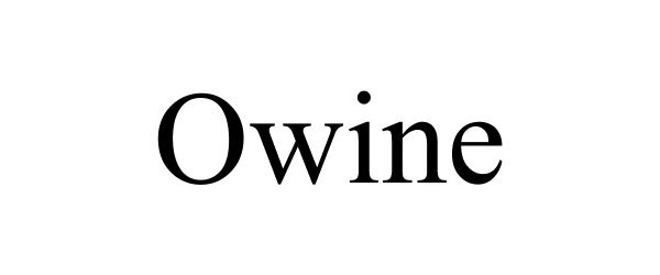 Trademark Logo OWINE