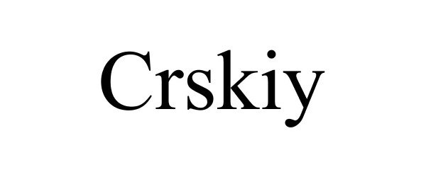 Trademark Logo CRSKIY